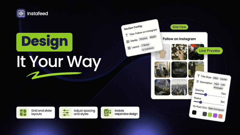 Design the feed display on stores