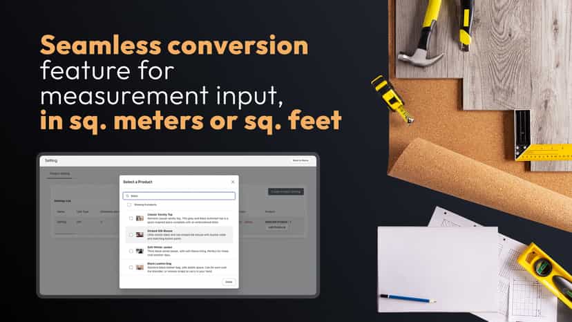 Calculate in square square feet or sqaure meteres!