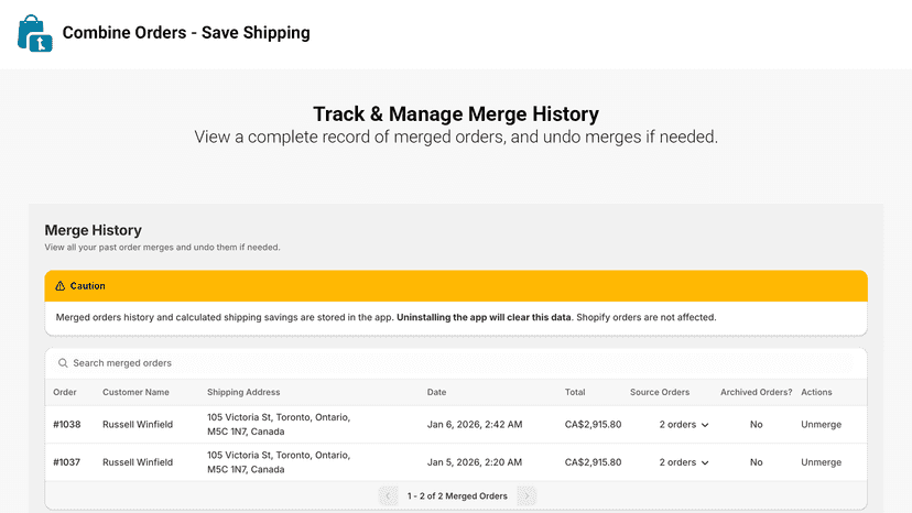 Merge History