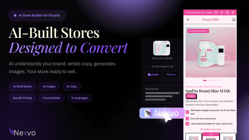 AI generates pages and ad creatives from your product data