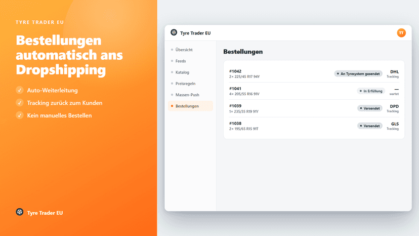 Übersicht: Reifen-Dropshipping ohne eigenes Lager