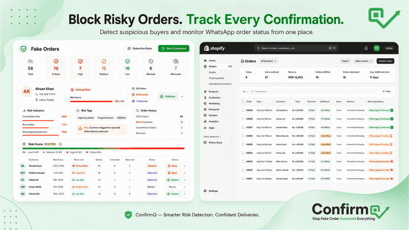 Detect risky orders and monitor Shopify order tags