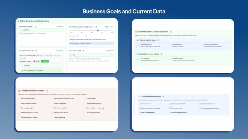 Set goals, track KPIs & identify business challenges