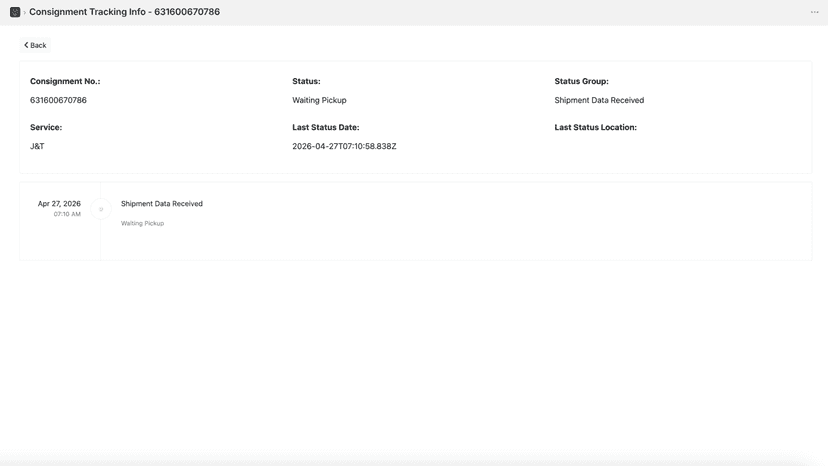Shipment Tracking