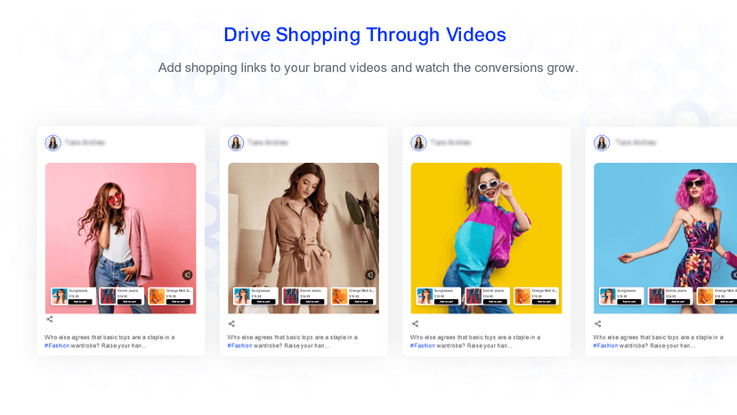 GluedIn Shoppable Video widget