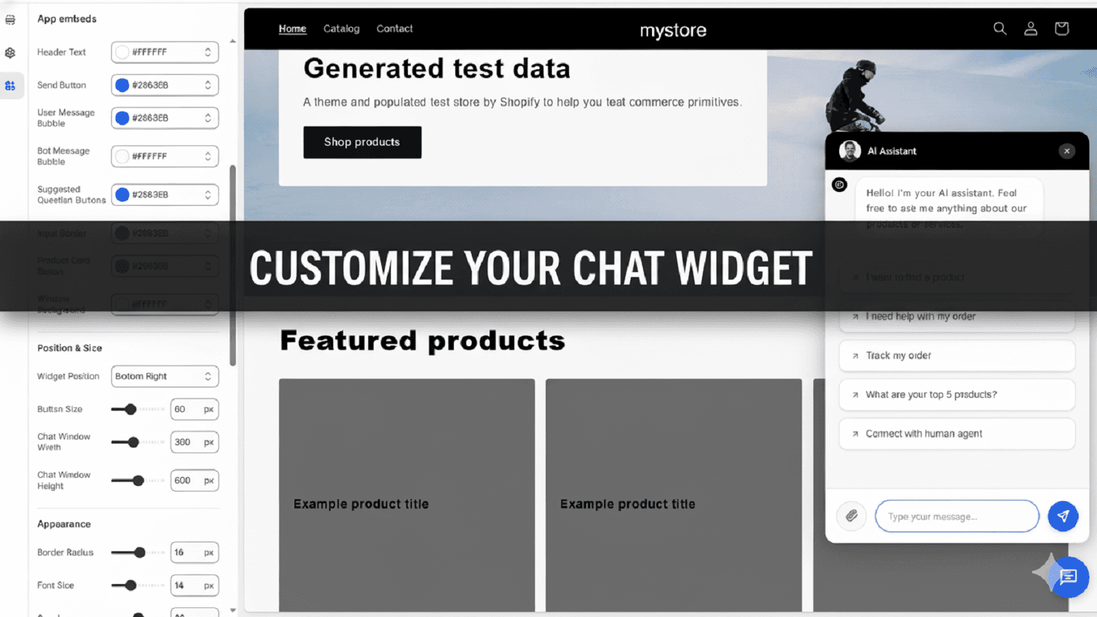 Customize your chat window