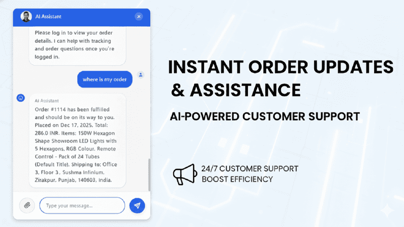 Ai powered order updates