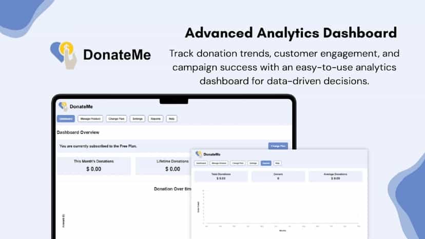 Advanced Analytics and Dashboard for Donate