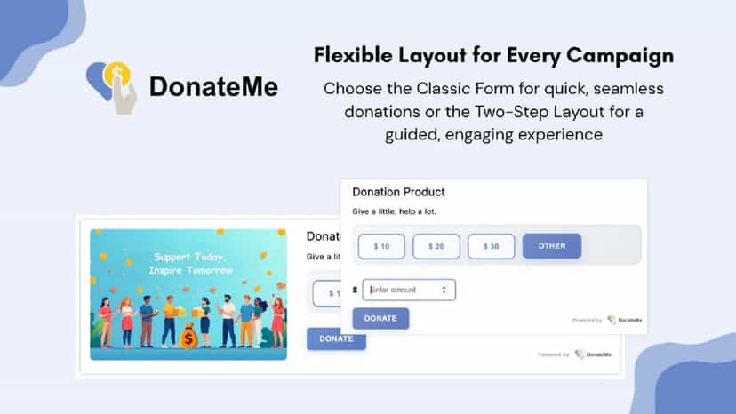 Donations Widget Flexible Layout