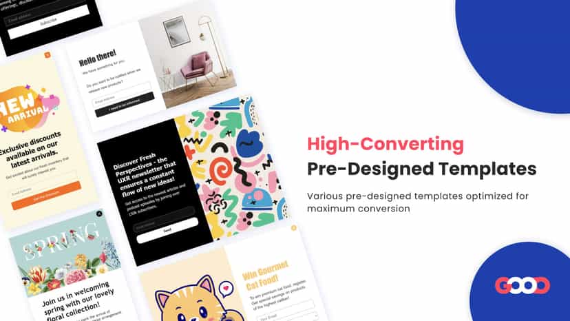 Pre-designed templates