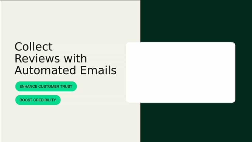 Collect Reviews with Automated Emails