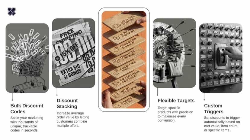 Create advanced campaigns and discount codes for Shopify.