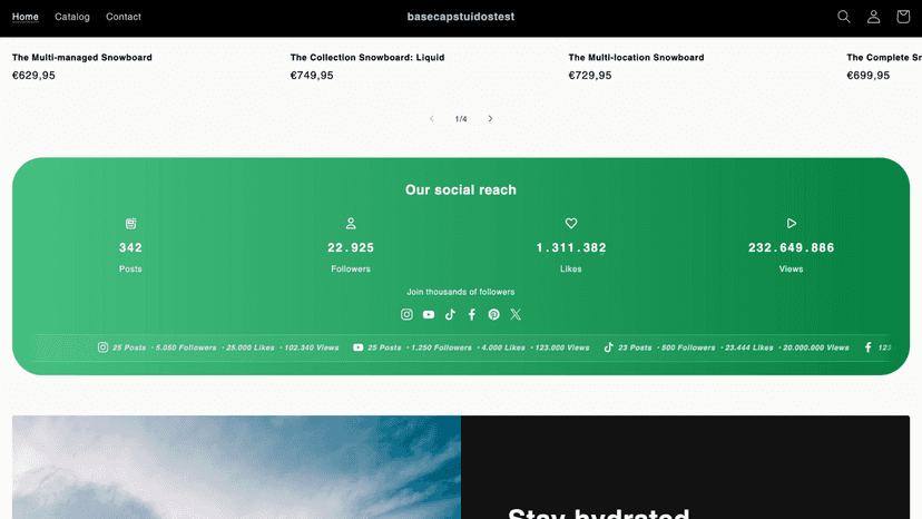 App Block - Social Media Counter