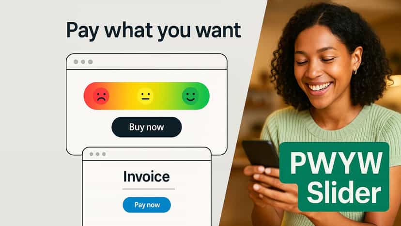 Pay What You Want Slider