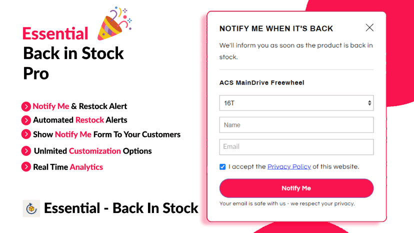 back in stock