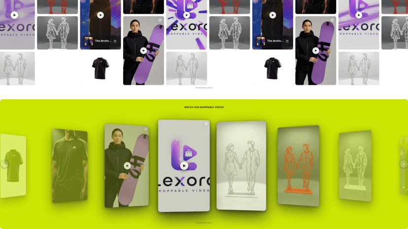 Boost Shopify sales with AI shoppable video carousels.