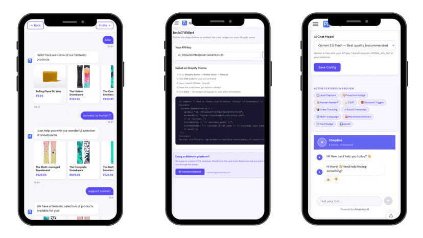 Mobile Admin and frontend version