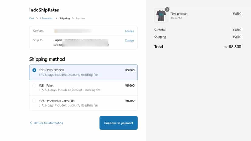 indoshiprates - international shipping rates