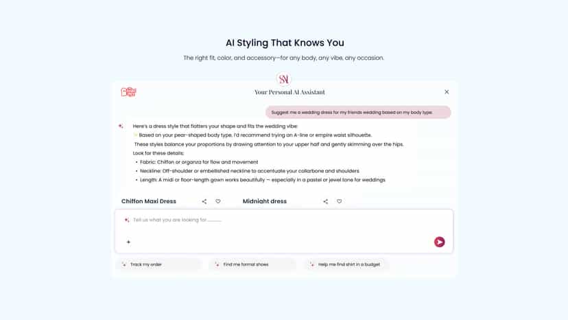 Find products based on your body and colour analysis.