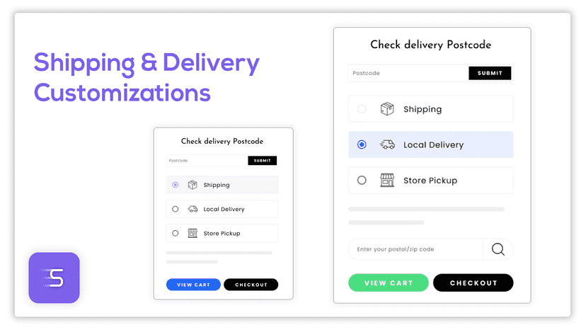 Shipping customization
