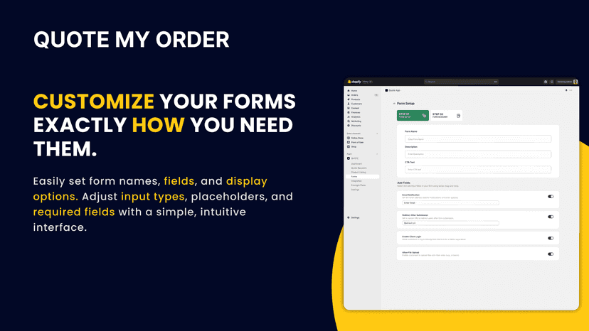 Customize forms