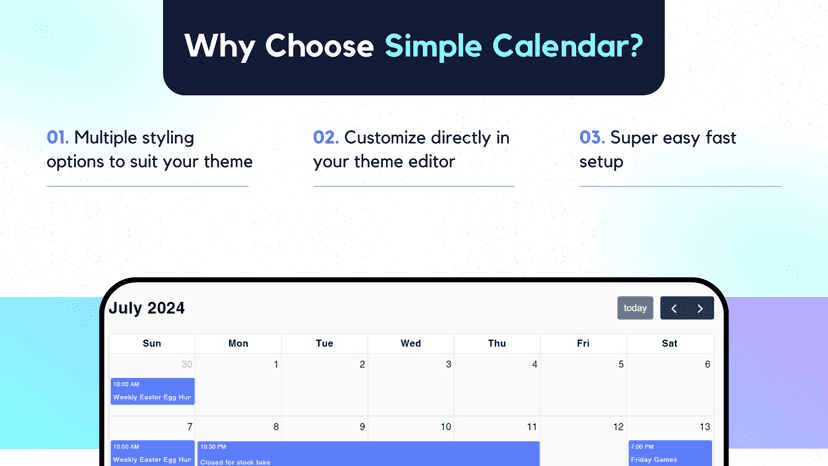 why choose Simple Calendar