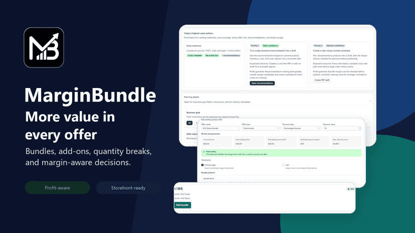 Mobile view of storefront bundle offers