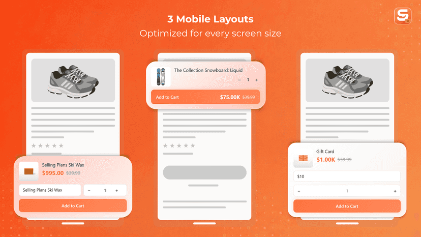 3 Mobile Layouts