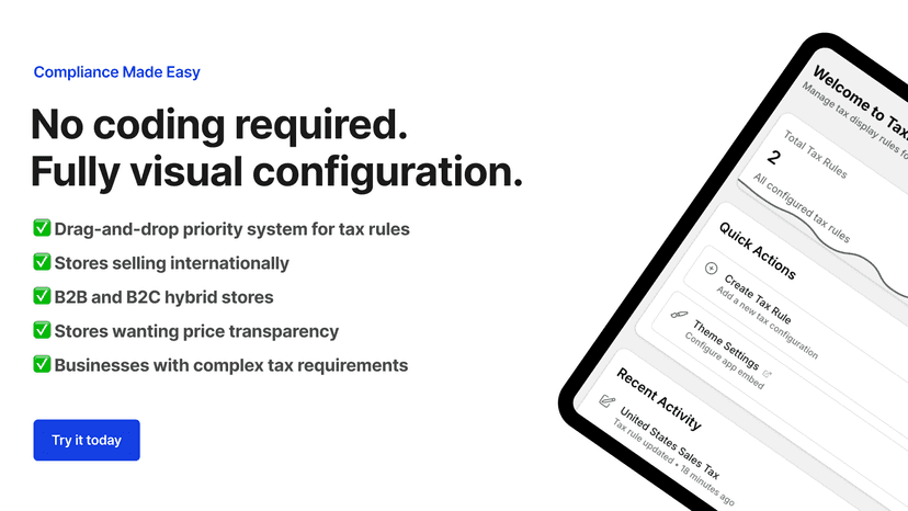 No coding required. Fully visual configuration.