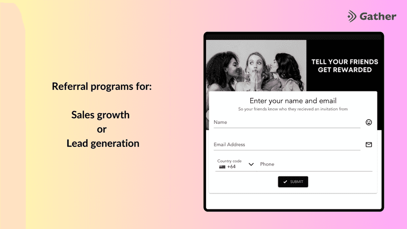 Referral programs for both sales growth or lead-gen