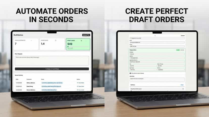Google Maps verified shipping addresses for Shopify draft orders