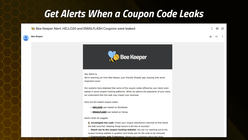 Get Alerts When a Coupon Code Leaks