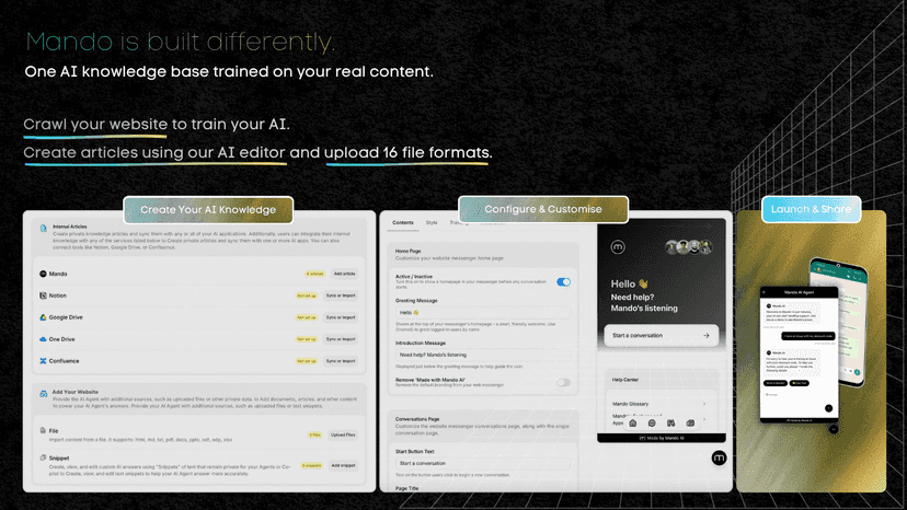 Train, customize, and deploy without any coding.