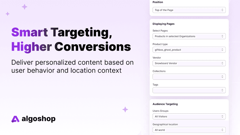 Smart targeting display, personalized to attract users