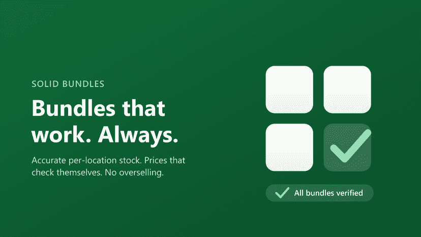 Solid Bundles — product bundles with per-location stock and self