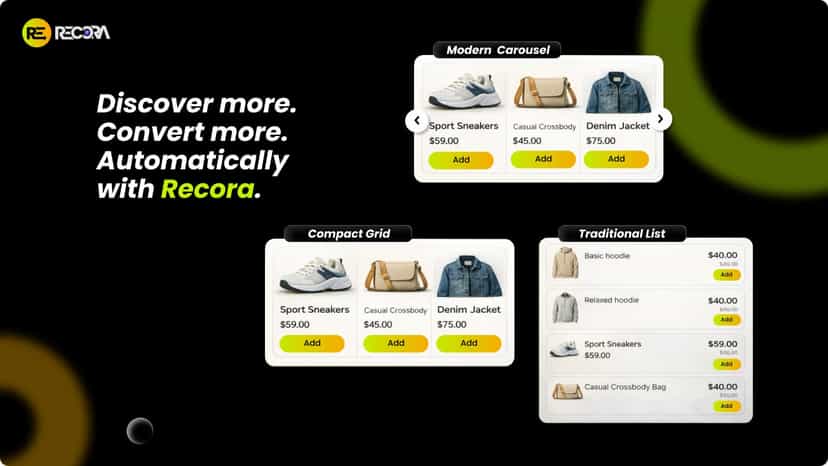 Discover more, Convert more, Automatically with Recora