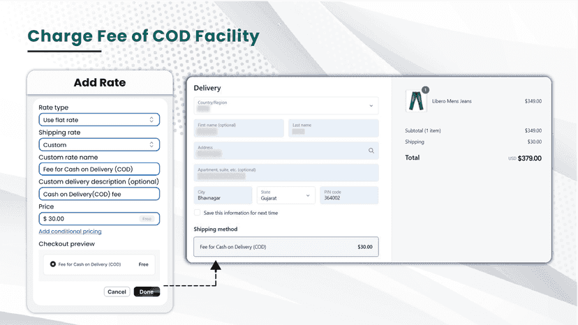 3 - Charge fee of COD facility