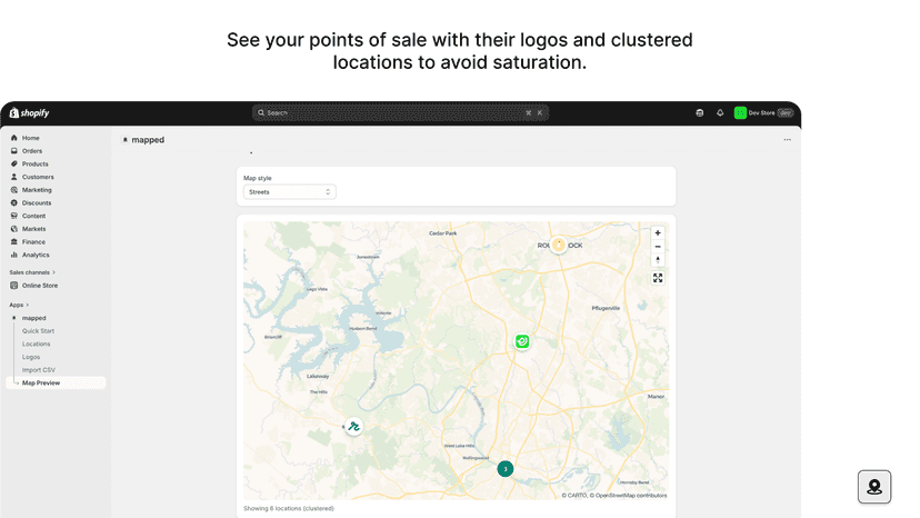 mapped map preview