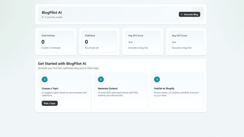 Blog Pilot AI – AI SEO Content 1
