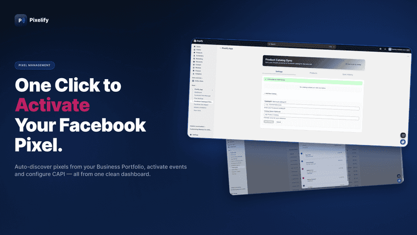 One click to activate your facebook pixel