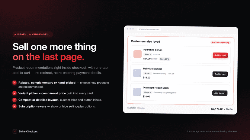 Shine Checkout