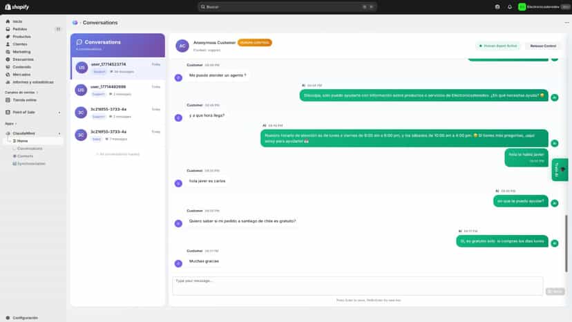 Conversacion con clientes impulsado con agentes de IA