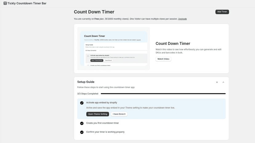 Dashboard Page