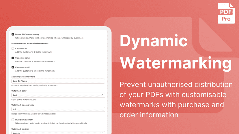 Dynamic Watermarking