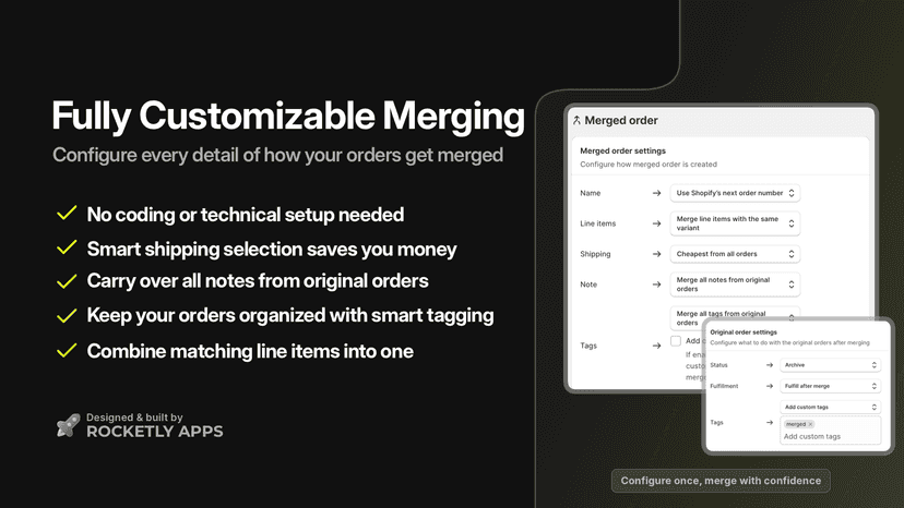 Fully Customizable Merging