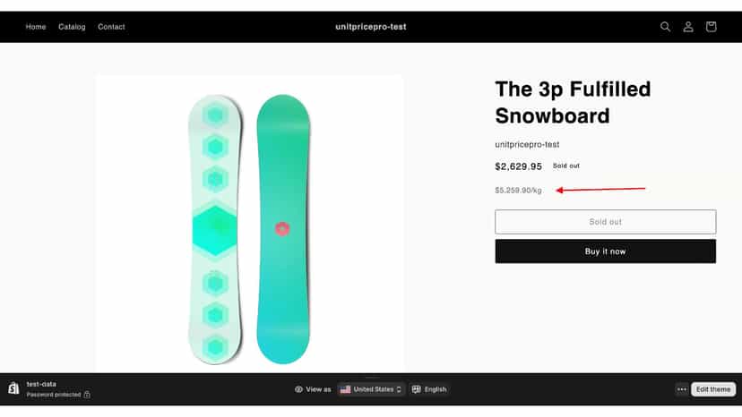 product page