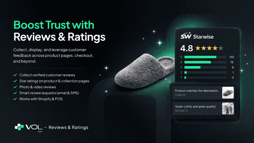 Review submission modal with star rating and comment fields.