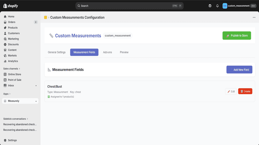 Measurement Field View