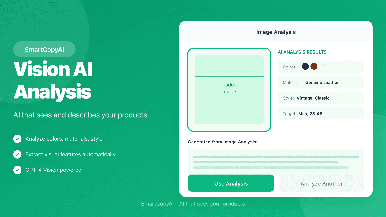 Vision AI - Analyze product images automatically