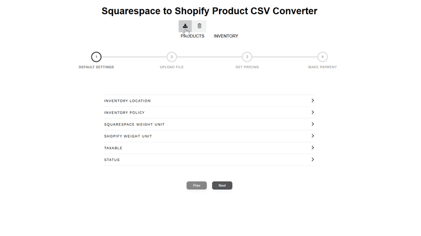Download Shopify CSV